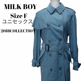 ミルクボーイ(MILKBOY)の【希少❇️】MILK BOY ユニセックスストームフラップコーデュロイトレンチ(トレンチコート)