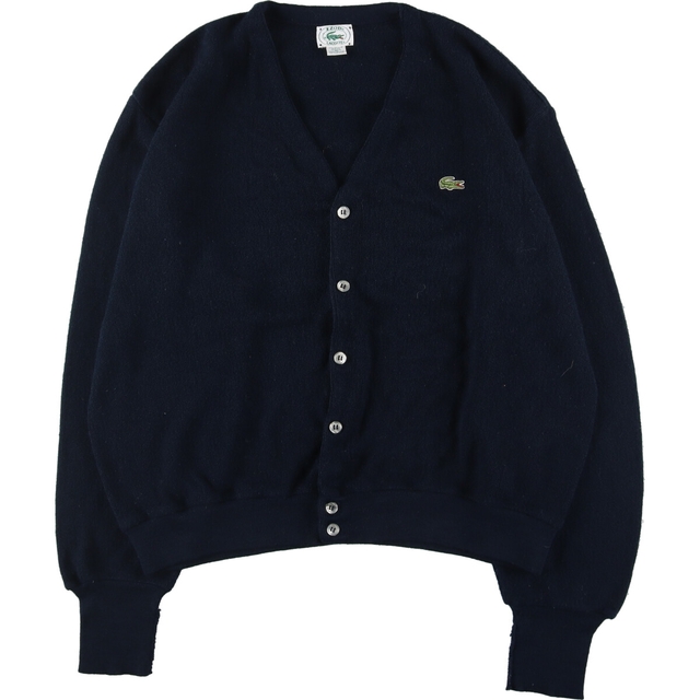 67cm商品名80~90年代 ラコステ LACOSTE IZOD アクリルニットカーディガン USA製 メンズXL ヴィンテージ /eaa340565