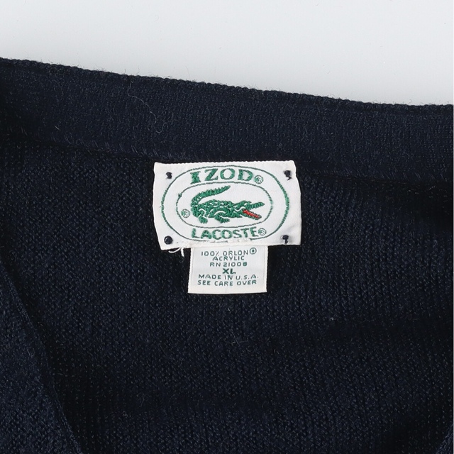 LACOSTE - 古着 80~90年代 ラコステ LACOSTE IZOD アクリルニット