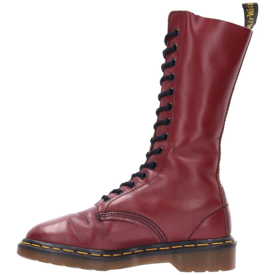 Dr.Martens(ドクターマーチン)の古着 ドクターマーチン Dr.Martens 14ホールブーツ 英国製 UK3 レディース21.5cm /saa008905 レディースの靴/シューズ(ブーツ)の商品写真