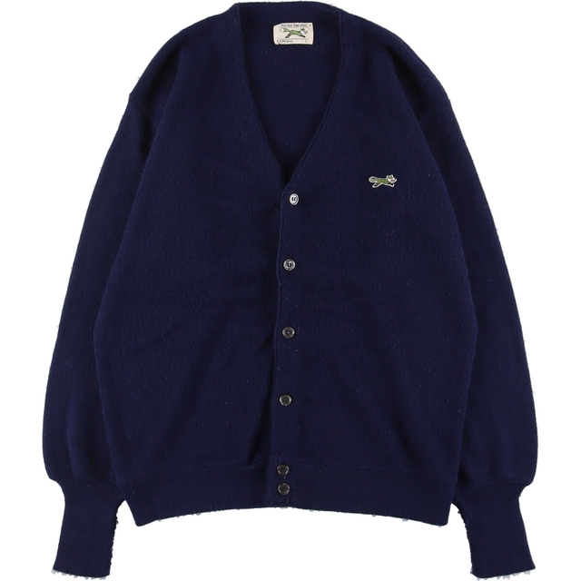 80年代 ジェイシーペニー J.C.Penney THE FOX Sweater アクリルニットカーディガン USA製 メンズM ヴィンテージ /eaa340570