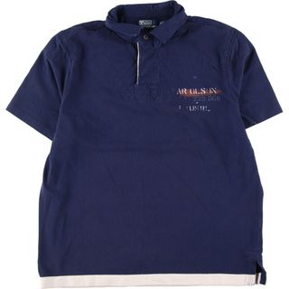 ラルフローレン(Ralph Lauren)の古着 ラルフローレン Ralph Lauren POLO by Ralph Lauren 半袖 ラガーシャツ メンズXL /eaa339002(ポロシャツ)