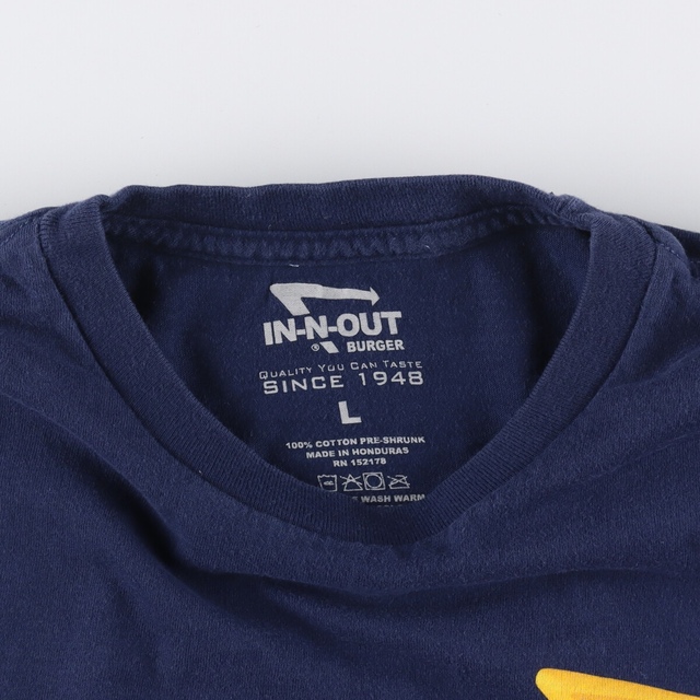 IN-N-OUT BURGER Anniversary 1948-2018 両面プリント アドバタイジングTシャツ メンズXL /eaa332615