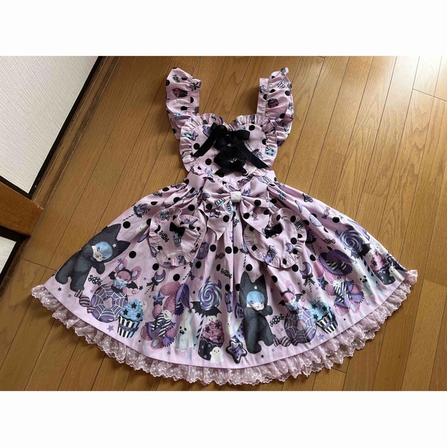 Angelic Pretty - Happy Treat Party Cafe skirt ピンク SALEの通販 by