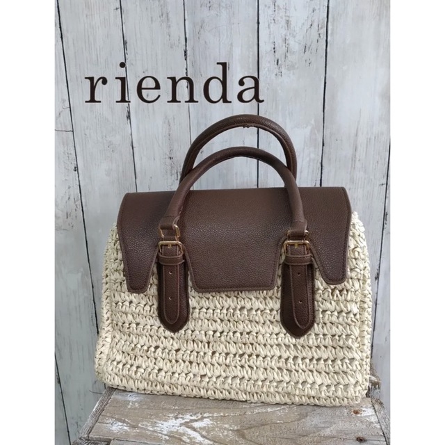 rienda(リエンダ)のrienda 2wayフェイクレザードッキングバッグ レディースのバッグ(ハンドバッグ)の商品写真