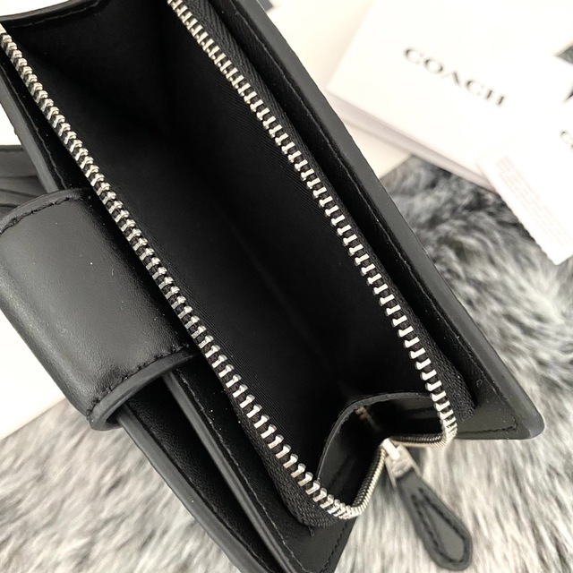 COACH - 新品☆COACH(コーチ) メンズ ブラック シグネチャー レザー ...