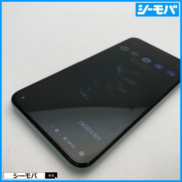 Google(グーグル)の924 SIMフリー Google Pixel 5 128GB グリーン美品 スマホ/家電/カメラのスマートフォン/携帯電話(スマートフォン本体)の商品写真