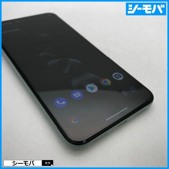 Google(グーグル)の924 SIMフリー Google Pixel 5 128GB グリーン美品 スマホ/家電/カメラのスマートフォン/携帯電話(スマートフォン本体)の商品写真