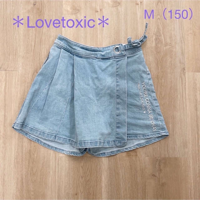 lovetoxic ＊ラブトキシック＊ デニム キュロット パンツ M（150） 薄めの通販 by みずいろ**'s shop｜ラブトキシック ならラクマ