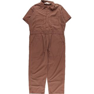 ディッキーズ(Dickies)の古着 ディッキーズ Dickies オープンカラー 半袖 オールインワン つなぎ メンズXL /eaa339169(サロペット/オーバーオール)