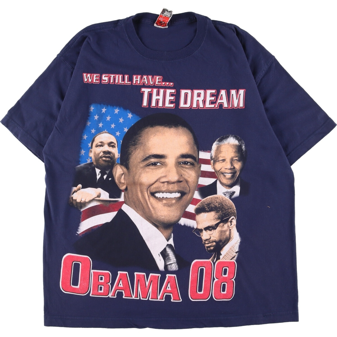 マジェスティック Majestic BARACK OBAMA バラクオバマ プリントTシャツ メンズL /eaa340316