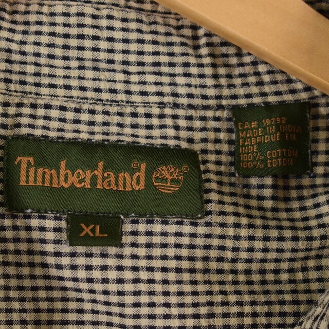 Timberland(ティンバーランド)の古着 ティンバーランド Timberland 半袖 ボタンダウン チェックシャツ メンズXXL /eaa339884 メンズのトップス(シャツ)の商品写真