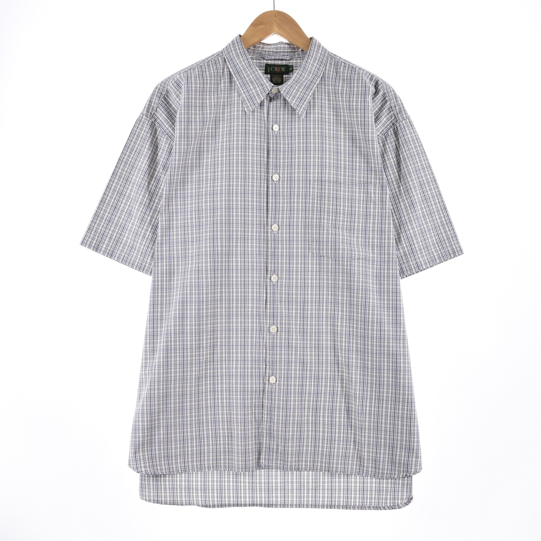 ジェイクルー J.Crew 半袖 チェックシャツ メンズXXL /eaa339889