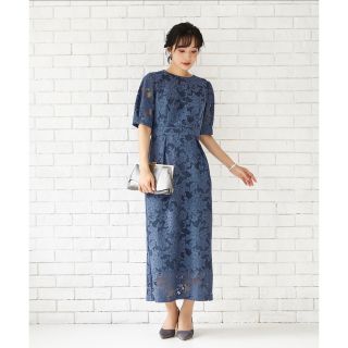 エメ AIMER ロングドレス ブルー ネイビー-