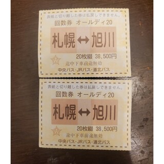 高速バスチケット(札幌⇔旭川)(その他)