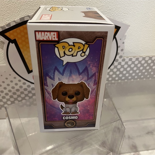 MARVEL(マーベル)のFUNKO POP! GotG VOLUME 3 コスモ　フロッキー限定 エンタメ/ホビーのフィギュア(アメコミ)の商品写真