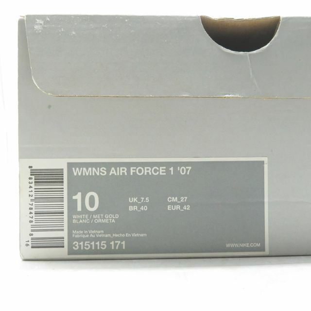 NIKE(ナイキ)のNIKE 2007 WMNS AIR FORCE 1 07 XXV  メンズの靴/シューズ(スニーカー)の商品写真