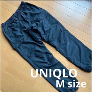 ユニクロ(UNIQLO)のUNIQLO ユニクロ ブラック 黒 ワークパンツ 中古 M(ワークパンツ/カーゴパンツ)