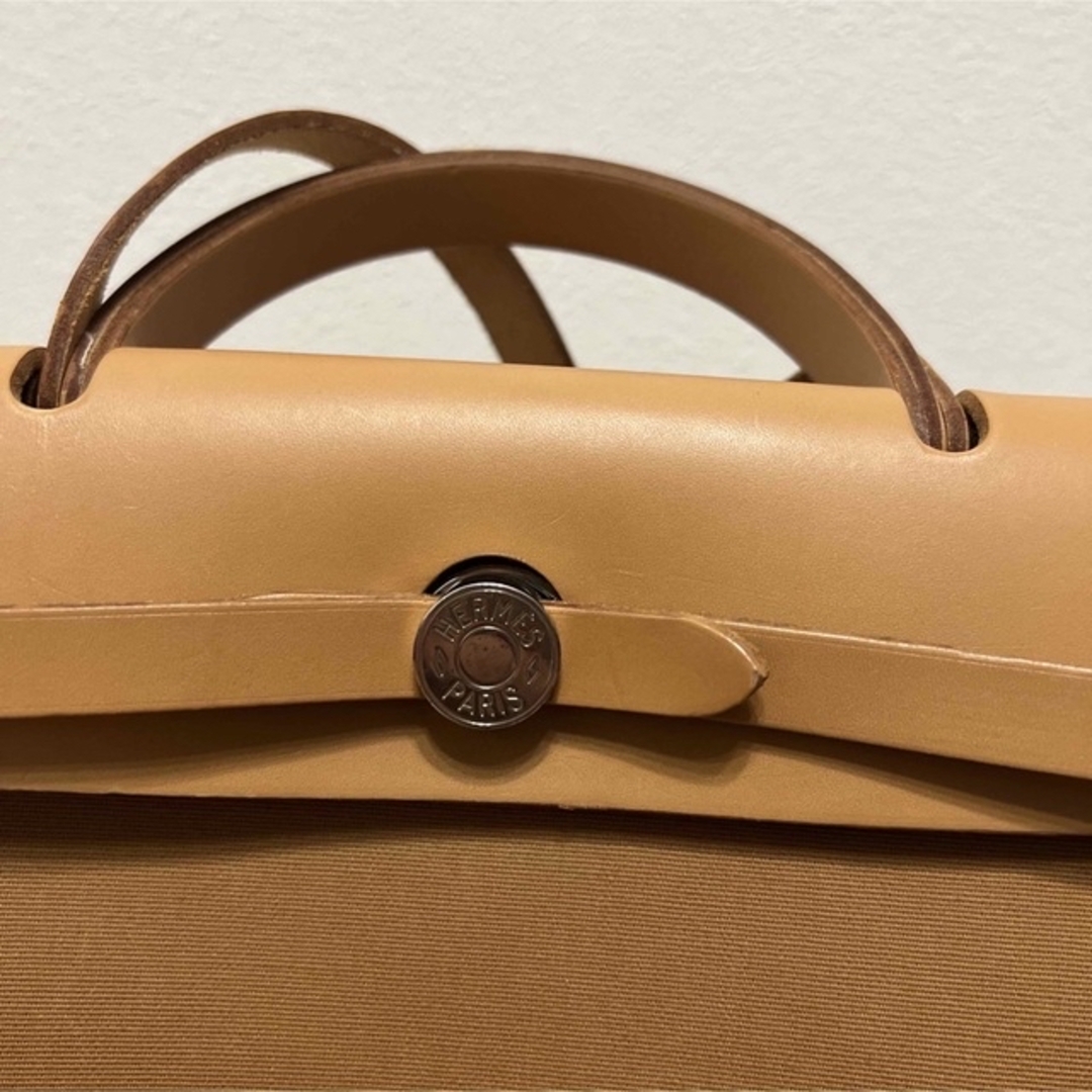 Hermes(エルメス)のエルメス　エールバッグジップ　ゴールド／オレンジ　31 美品！ レディースのバッグ(ショルダーバッグ)の商品写真