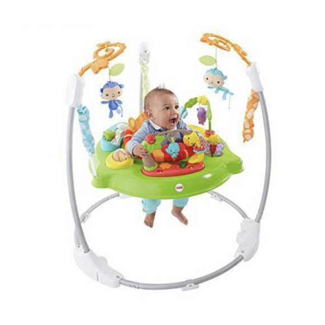 Fisher-Price(フィッシャープライス)の【美品】フィッシャープライスレインフォレスト･ジャンパルー2 キッズ/ベビー/マタニティのおもちゃ(その他)の商品写真