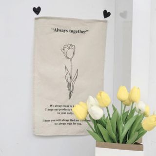 ザラホーム(ZARA HOME)のAlways together チューリップ タペストリー 韓国　北欧(絵画/タペストリー)