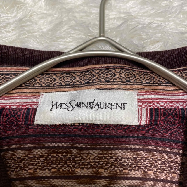 Yves Saint Laurent - ポロシャツ 刺繍 サンローラン vintage 奇抜