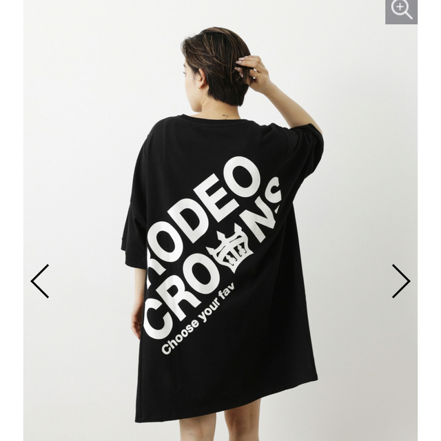 RODEO CROWNS(ロデオクラウンズ)のバックロゴサイドパネルオーバーワンピース レディースのワンピース(ロングワンピース/マキシワンピース)の商品写真