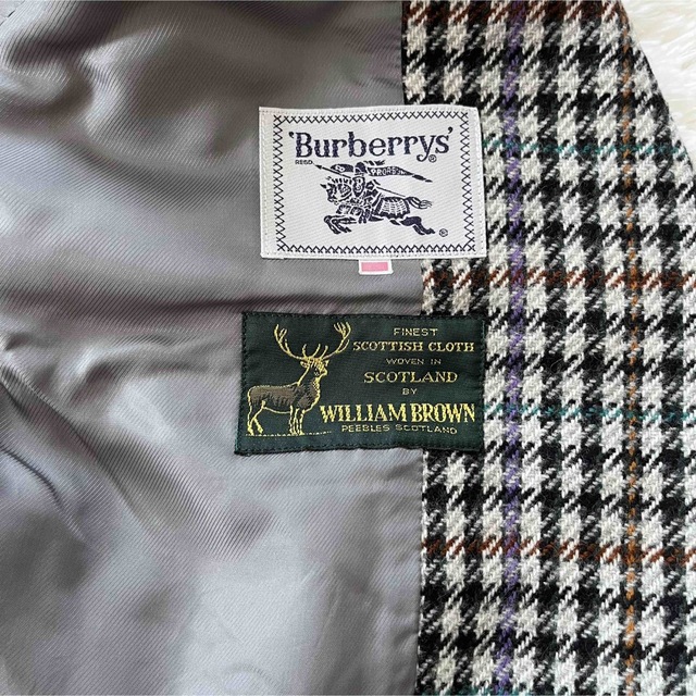 【入手困難】90s Burberrys バーバリー ダブルジャケット チェック柄