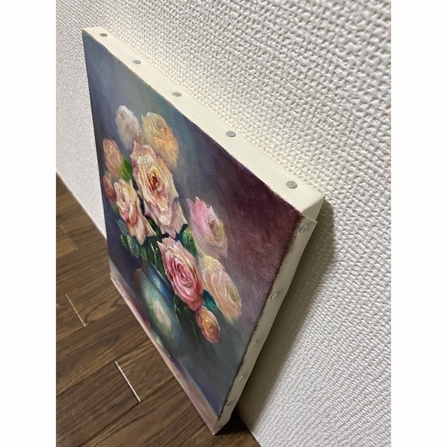 ☆ HaRu 花 バラ 1点物 真作 原画 絵画 油絵 ♪ F4 ☆ HaRu 花 バラ 1点物 真作 原画 絵画 油絵 ♪ F4