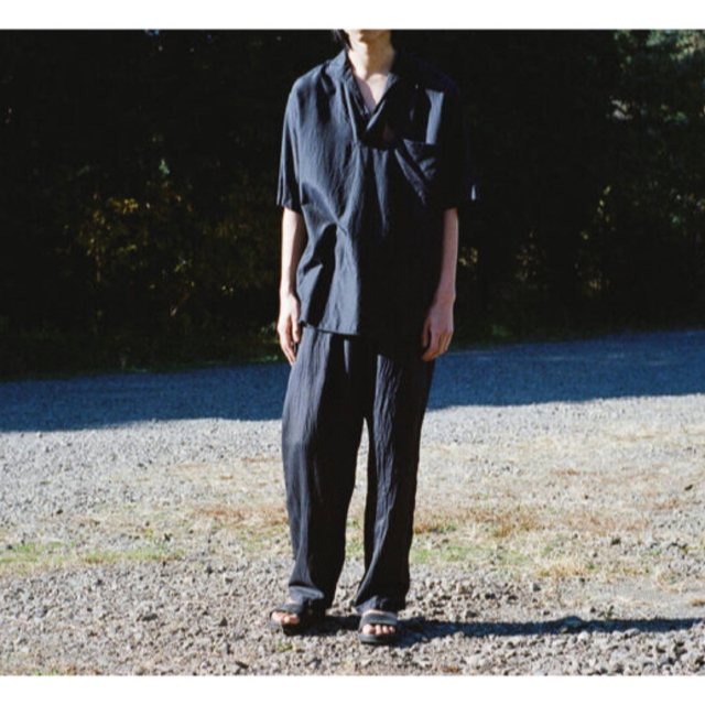 COMOLI 22SS ウールシルクスキッパー半袖シャツ - シャツ