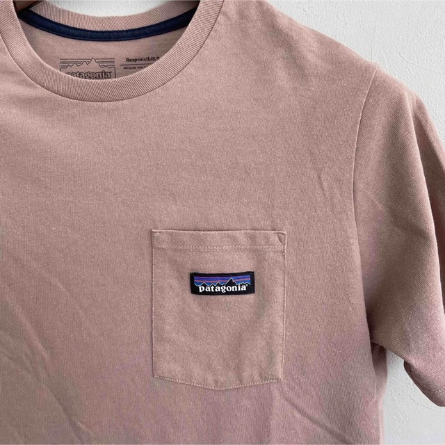patagonia(パタゴニア)のパタゴニア P-6ラベルポケッツTシャツ タン　S メンズのトップス(Tシャツ/カットソー(半袖/袖なし))の商品写真