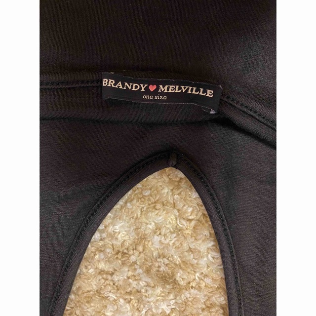 Brandy Melville(ブランディーメルビル)のBrandy Melville ホルターネック ブラック one size レディースのトップス(ホルターネック)の商品写真