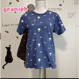 グラニフ(Design Tshirts Store graniph)の🌼最終価格🌼∇690 グラニフ ヒゲ 刺繍T(Tシャツ(半袖/袖なし))