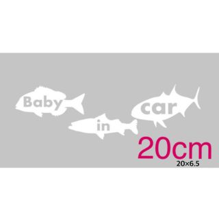 【Baby in car】 釣りステッカー　ベビーインカー(ルアー用品)