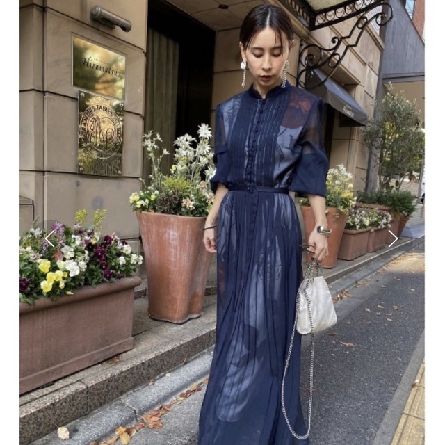 試着のみ　ELLA VEIL DRESS ロングワンピース　シャツワンピース