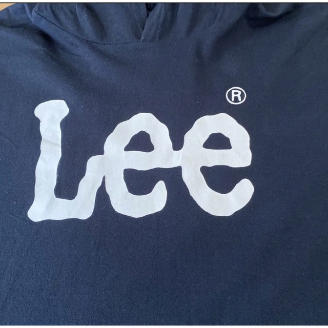 Lee(リー)のLee 半袖パーカー　140 ブラック キッズ/ベビー/マタニティのキッズ服女の子用(90cm~)(Tシャツ/カットソー)の商品写真