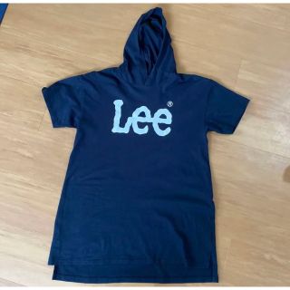 リー(Lee)のLee 半袖パーカー　140 ブラック(Tシャツ/カットソー)