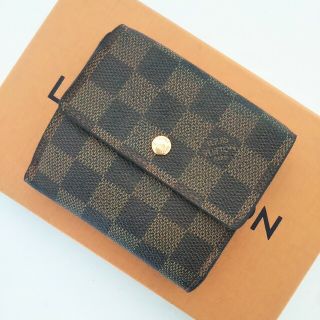 ルイヴィトン(LOUIS VUITTON)の【値下げしました】ルイ ヴィトン ダミエ ポルトモネ カルトクレディ 三つ折り(財布)