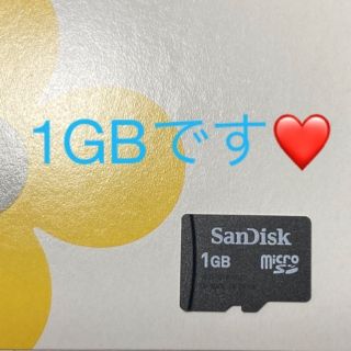 サンディスク(SanDisk)のmicroSDカード 1GB(その他)