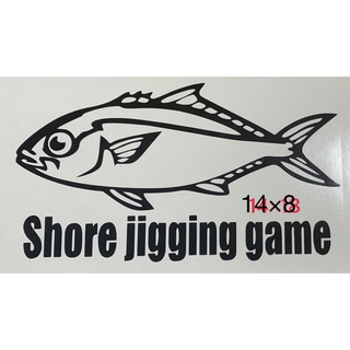【shore jigging game】 釣りステッカー　鰤(その他)