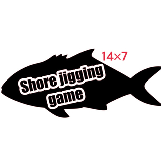 【shore jigging game】　釣りステッカー　鰤(その他)
