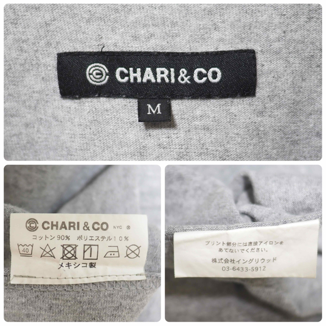 CHARI&CO(チャリアンドコー)のCHARI&CO×KYNE 17SS Short Sleeve Tee-Gray メンズのトップス(Tシャツ/カットソー(半袖/袖なし))の商品写真