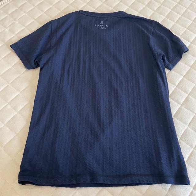 LANVIN(ランバン)のLANVIN COLLECTION ランバン Tシャツ 無地　ネイビー コットン メンズのトップス(シャツ)の商品写真