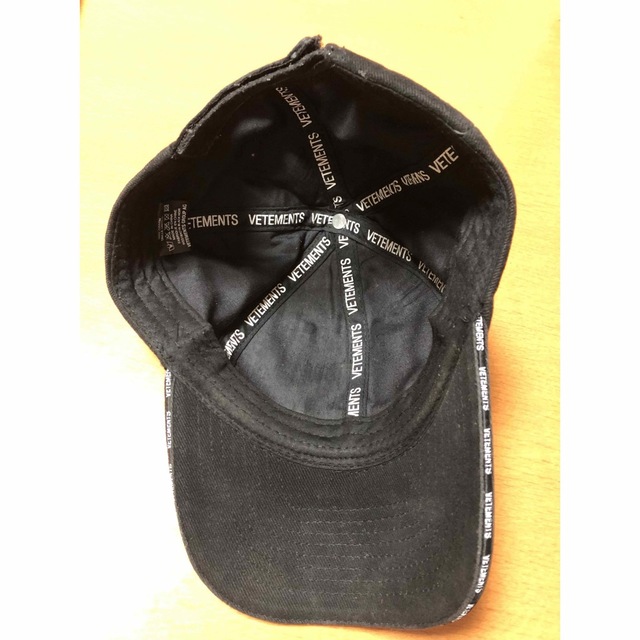 新品 正規 18ss VETEMENTS Logo Cap BLACK