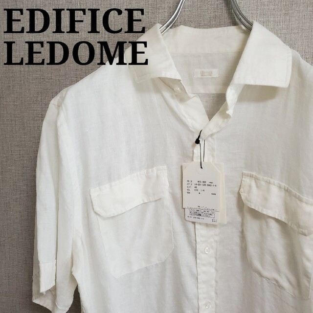 EDIFICE(エディフィス)の新品未使用 EDIFICE LEDOME リネンシャツ 半袖 メンズのトップス(シャツ)の商品写真