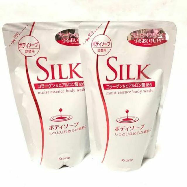 SILK（シルク）ボディソープ　350ml×2個　お風呂　洗剤　温泉　詰替　人気 インテリア/住まい/日用品の日用品/生活雑貨/旅行(日用品/生活雑貨)の商品写真