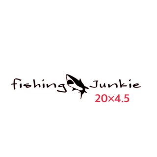 【fishing junkie】 釣りステッカー　(その他)