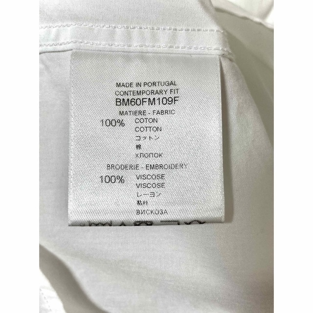 ジバンシィ ジバンシー 刺繍ロゴ メンズ シャツ ホワイト 白 givenchy