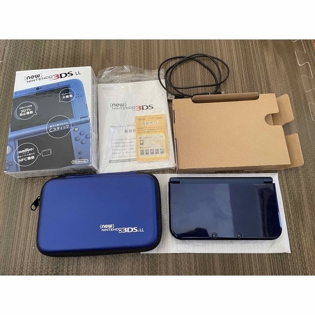 【美品】3DS LL メタリックブルー + ルイージマンション2