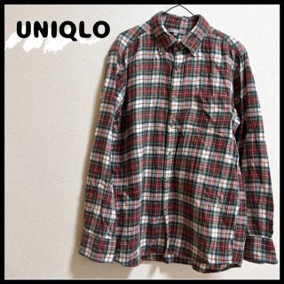 ユニクロ(UNIQLO)のUNIQLO ユニクロ L 長袖シャツ チェック柄 ブラウス メンズ(シャツ/ブラウス(長袖/七分))